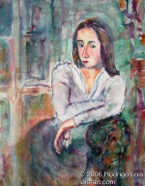 41 Girl Jul 2005 WC on paper 11X15”
