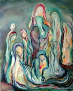 53 Gathering Aug 2005 oil on canvas 16X20”