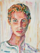 55 Girl Aug 2005 WC on paper 11X15”