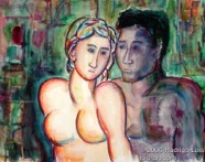 59 Lovers Aug 2005 WC on paper 22X15”