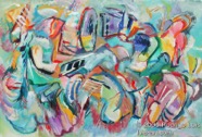61 Untitled Aug 2005 acrylic on paper 22X15”