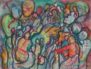 95 Prayer Oct 2005 WC on paper 15X11”