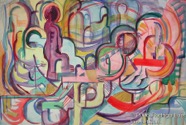 107 Ascent Dec 2005 WC on paper 22X15”