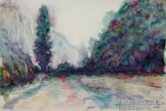 108 Canyon Dec 2005 WC on paper 22X15”