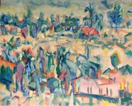 114 Countryside Dec 2005 oil on canvas 40X32”