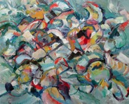 122 Race Dec 2005 Oil on canvas 20X16”