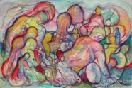 123 Rising Dec 2005 WC on paper 22X15”