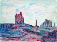 3 Arizona Jan 2004 WC on paper 15X11”