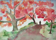 9 Maples Mar 2004 WC on paper 14x10”