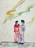 40 Couple Sep 2004 WC on paper 11X15”