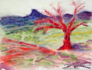 41 Red-oak Sep 2004 WC on paper 15X11”