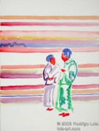 44 Couple Sep 2004 WC on paper 11X15”