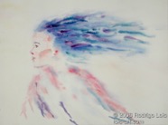 53 Girl Oct 2004 WC on paper 15X11”