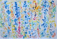 13 Calligraphy Aug 2015 acrylic on paper 48x72