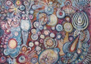 15 Cosmic energy Nov 2012 acrylic on canvas 49x70