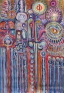 17 The sword Dec 2012 acrylic on canvas 48x70