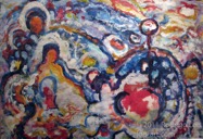 2 Contemplation Jan 2011 acrylic on paper 22X30”