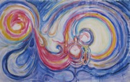5 Birth into light May 2011 acrylic on canvas 36x60