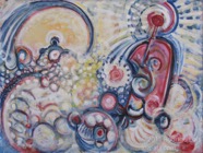 9 The wheel Aug 2011 acrylic on canvas 36x48