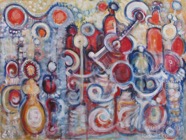 13 Celestial music Oct 2011 acrylic on canvas 36x48