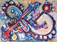 3 Machines Jan 2010 acrylic on paper 22X30”