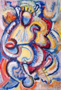 13 King Mar 2010 acrylic on paper 22X30”