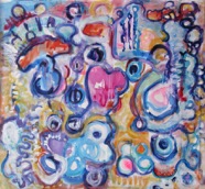 17 Conversation Apr 2010 acrylic on canvas 36X40