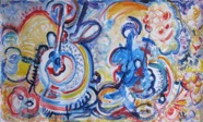 24 Party Jul 2010 acrylic on canvas 36X60