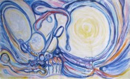 28 Inside-outside Sep 2010 acrylic on canvas 36X60