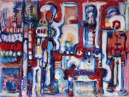 2 Dream Jan 2009 acrylic on paper 22X30”