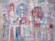 5 Untitled Jan 2009 acrylic on paper 22X30”