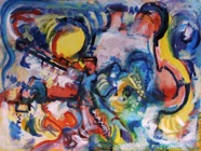 7 Untitled Jan 2009 acrylic on paper 22X30”