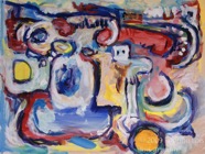 9 The secret Feb 2009 acrylic on paper 22X30”