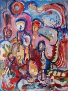 12 Untitled Mar 2009 acrylic on canvas 18X24”