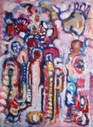 26 Marriage Jul 2009 acrylic on paper 22X30”