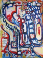 31 City life Sep 2009 acrylic on paper 22X30”