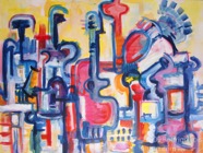 32 Musicians Nov 2009 acrylic on paper 22X30”